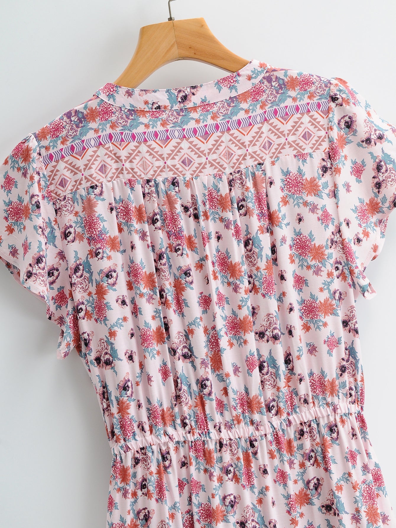Boho Maxi Dress, Sundress, Pink Rosewood