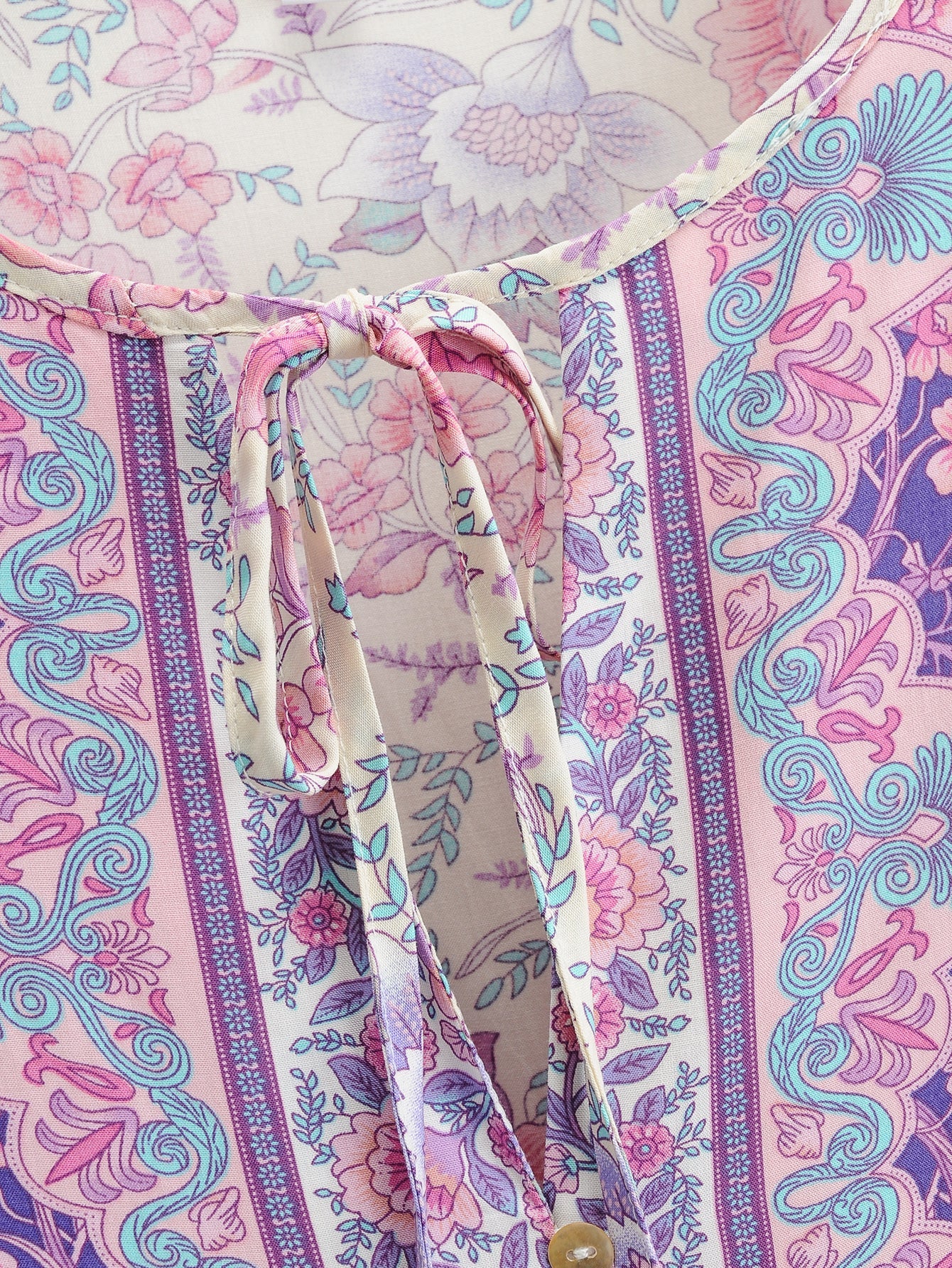 Boho Midi Dress, Sundress, Purple Verbena