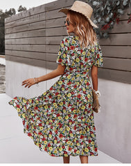 Boho Midi Dress, Sundress, Be a Wildflower in Black