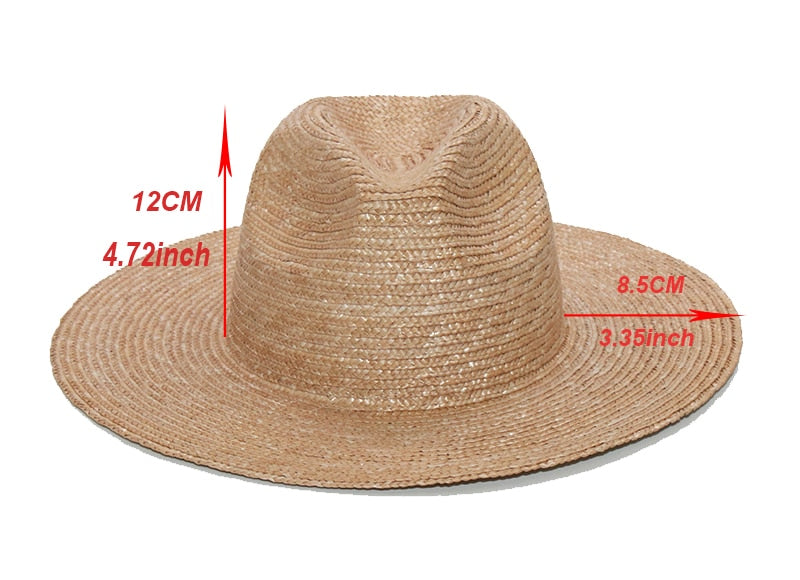 Boho Hat, Sun Hat, Beach Hat, Straw Fedora, Jazz Hat, Julieta in Brown, Beige and Pink