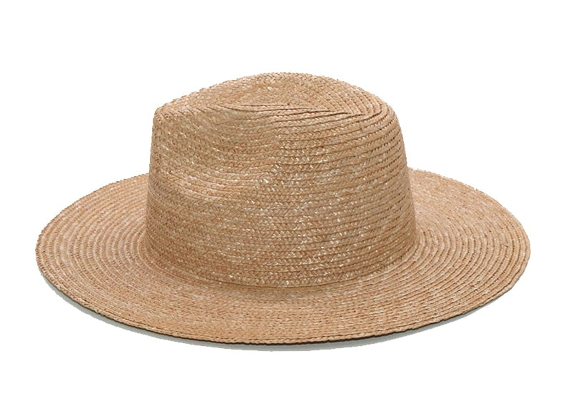 Boho Hat, Sun Hat, Beach Hat, Straw Fedora, Jazz Hat, Julieta in Brown, Beige and Pink