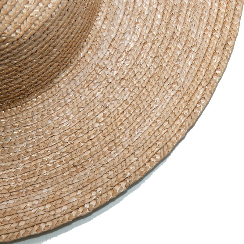 Boho Hat, Sun Hat, Beach Hat, Straw Fedora, Jazz Hat, Julieta in Brown, Beige and Pink
