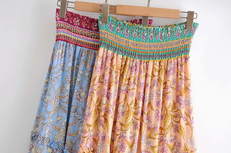 Boho Skirt, Hippie Skirts, Maxi Skirt, Orose Pink Aurelia