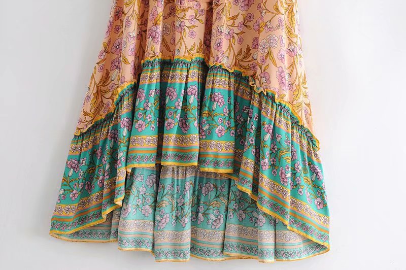 Boho Skirt, Hippie Skirts, Maxi Skirt, Orose Pink Aurelia