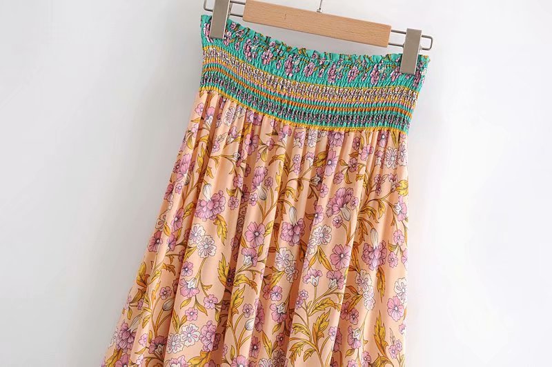 Boho Skirt, Hippie Skirts, Maxi Skirt, Orose Pink Aurelia