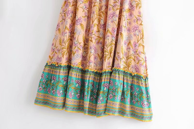 Boho Skirt, Hippie Skirts, Maxi Skirt, Orose Pink Aurelia