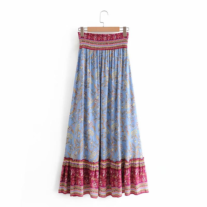 Boho Skirt, Hippie Skirts, Maxi Skirt, Blue Aurelia