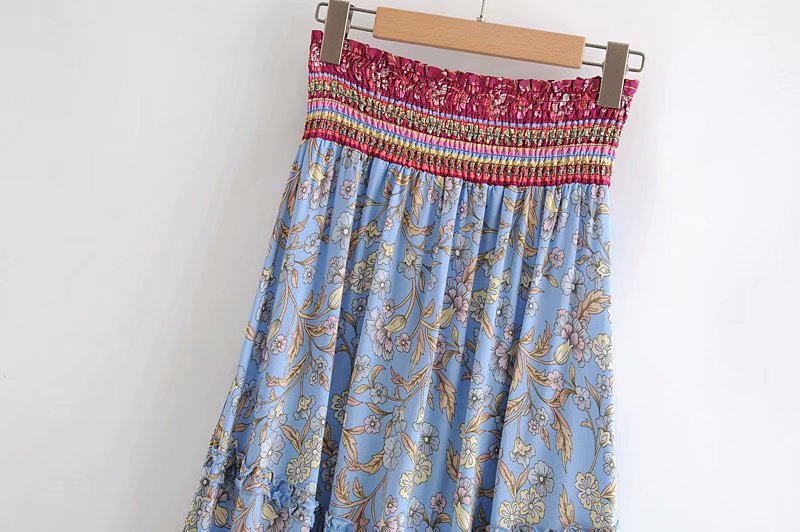 Boho Skirt, Hippie Skirts, Maxi Skirt, Blue Aurelia