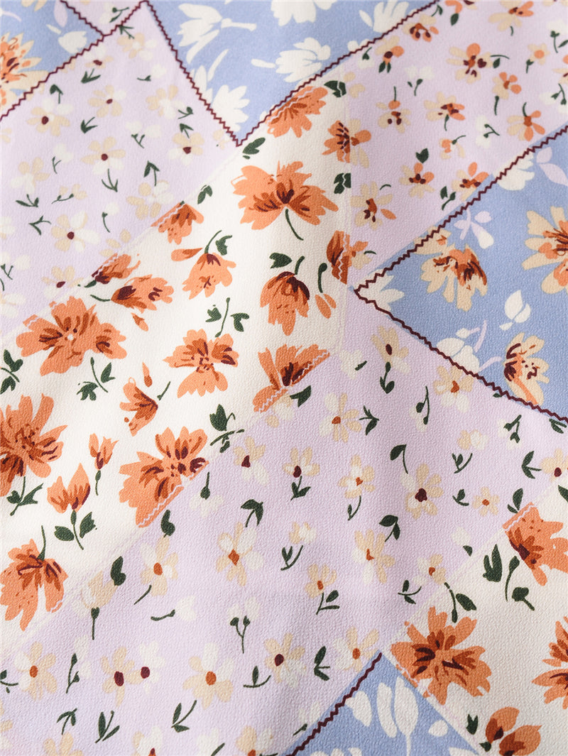 Boho Skirt, Hippie Skirts, Midi Skirt, Retro Gypso Yellow and Pink