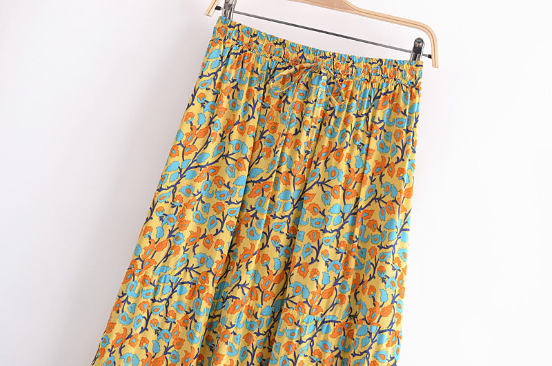 Boho Skirt, Hippie Skirts, Maxi Skirt, Calla in Orange