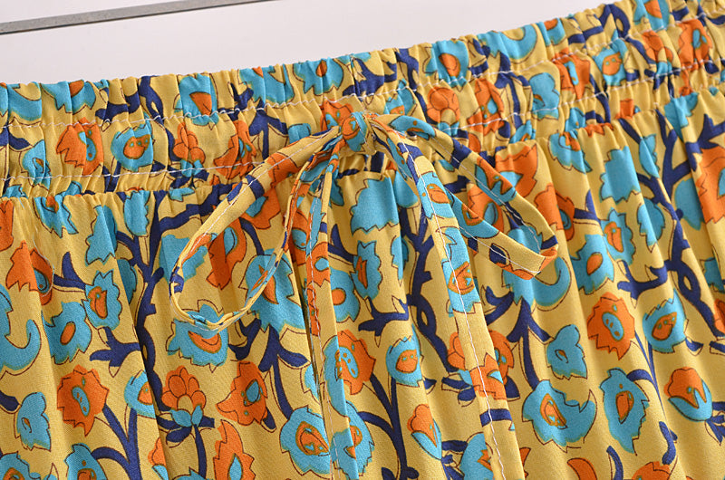 Boho Skirt, Hippie Skirts, Maxi Skirt, Calla in Orange