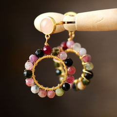 Boho Earrings, Dangle Earrings, Flower Ear