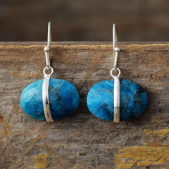 Boho Earrings, Dangle Earrings, Lapis