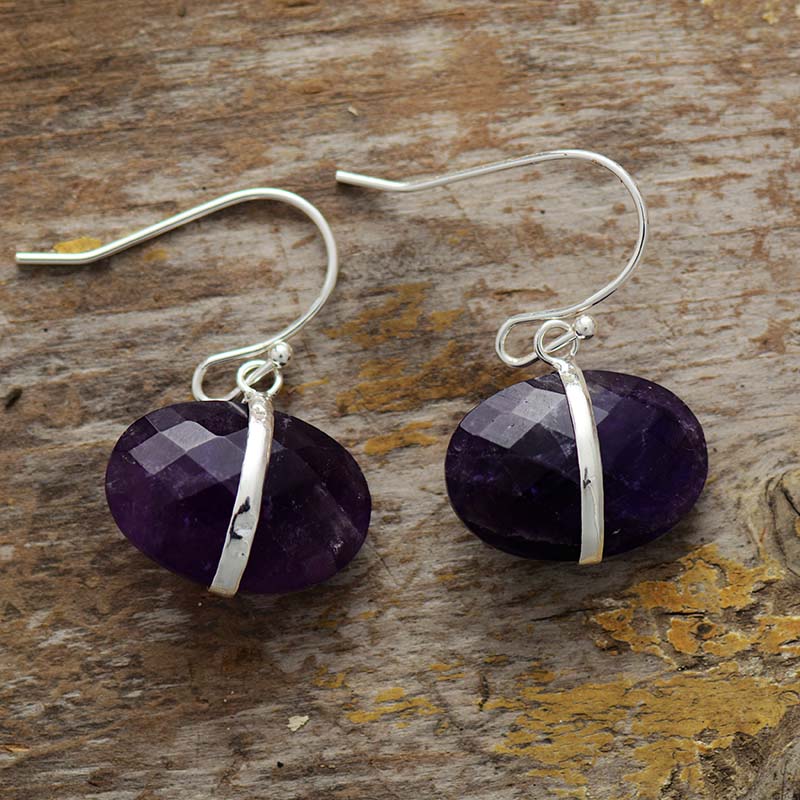 Boho Earrings, Dangle Earrings, Lapis
