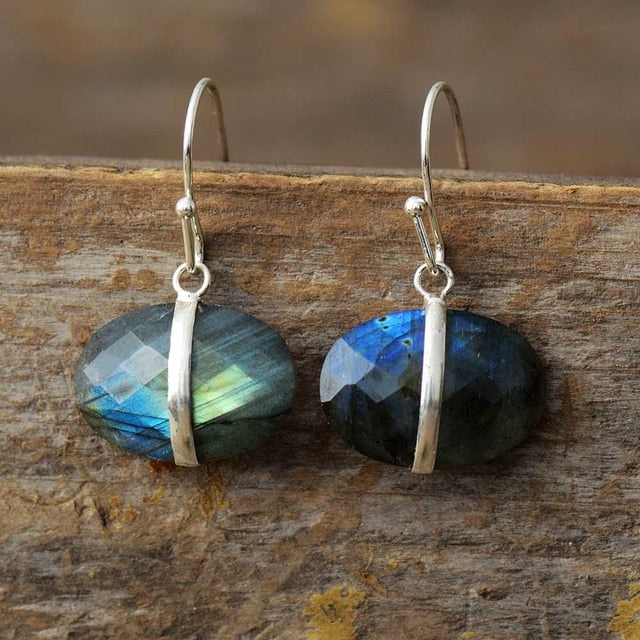 Boho Earrings, Dangle Earrings, Lapis