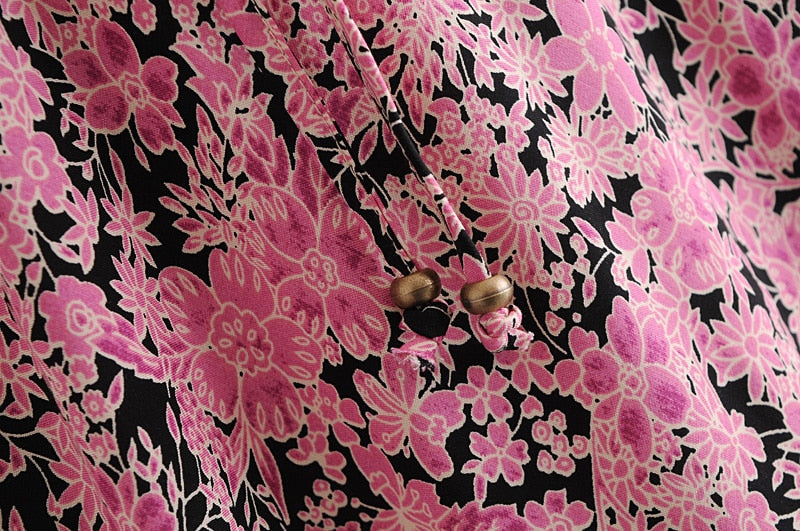 MaxiDress, Boho Dress, Strappy Sundress, Pink Vine