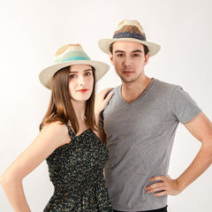 Boho Hat, Sun Hat, Beach Hat, Grass Hat, Riley Sweet Stripe Blue Navy