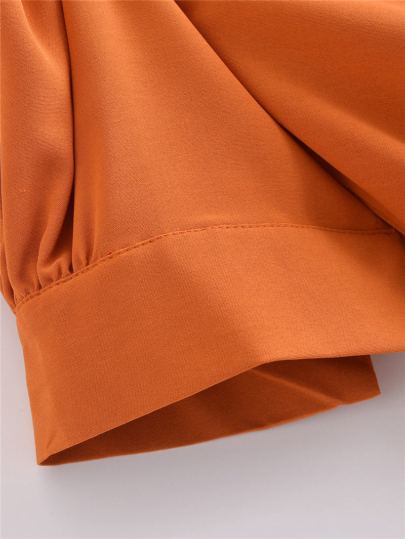 Boho Midi Dress, Sundress, Ella Orange