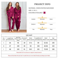Boho Pajamas, Pajamas Sets for Women, PJ Satin Francine in Red