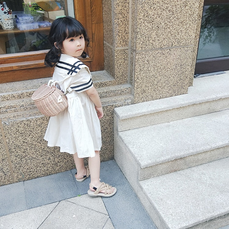 Boho Bag, Kid Bag, Rattan Bag, Mini Wicker Basket Bag, Lilli White