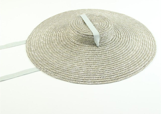 Boho Hat, Sun Beach Hat, Wide Brim Straw Hat, Retro Hat Bella, in Red, Blue, Pink and Black