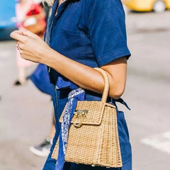 Boho Bag, Woven Straw Handbag, Vida Bag