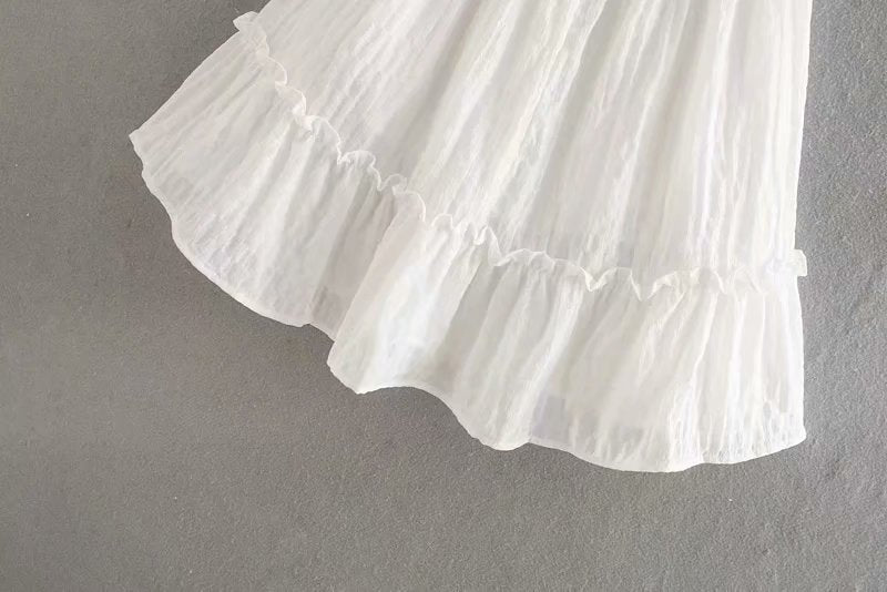 Mani Dress, Boho Dress, Strappy Sundress, Lucia in White and Pink