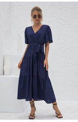 Boho Maxi Dress, Sundress, Kiara in Royal Blue
