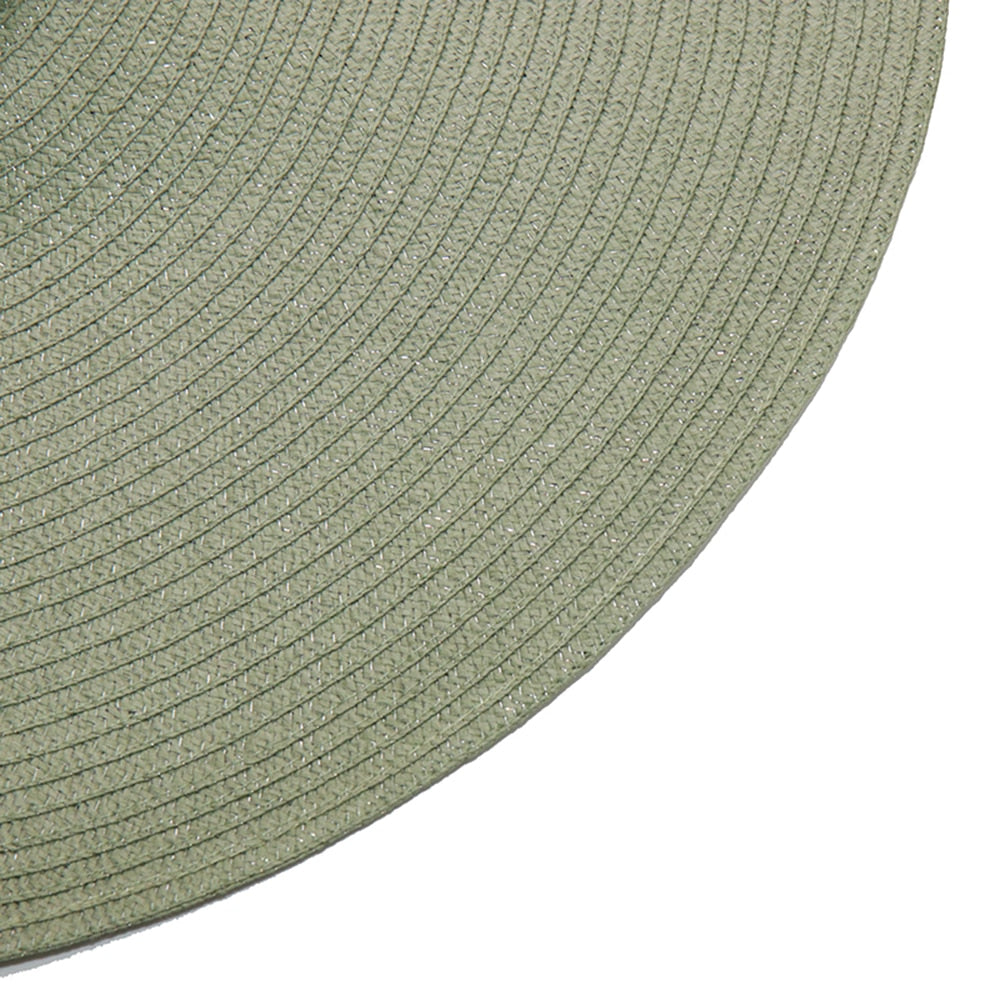 Boho Hat, Sun Beach Hat, Extra Wide Brim Paper Hat, Floria in Black, Olive, Blue and 20 colors  (Soft, 25 cm)
