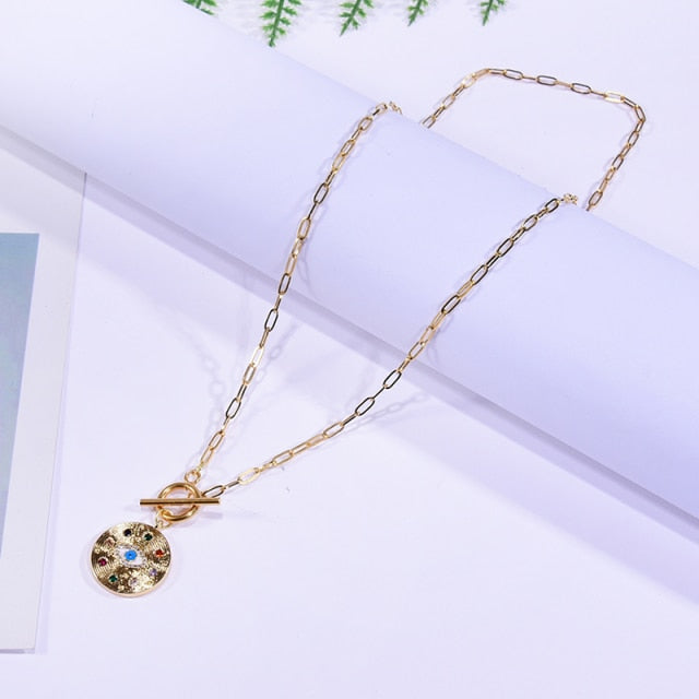 Boho Personalized Custom Necklace, Seed Bead Layered Choker, Evil Eye