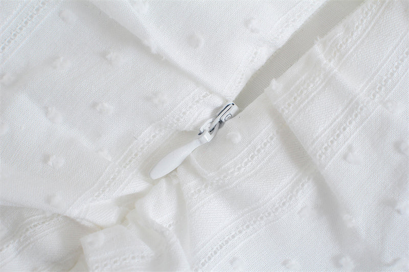 Boho Mini Dress Sundress, Vintage White Malia