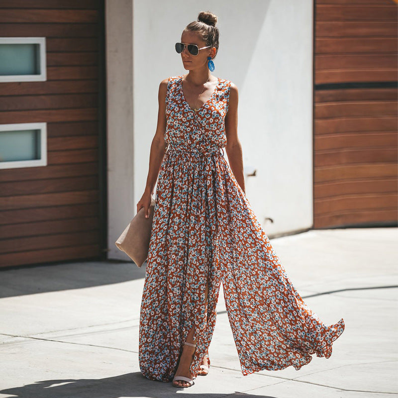 Boho Maxi Dress, Sundress, Cherry Blossom