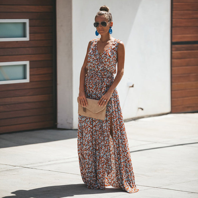 Boho Maxi Dress, Sundress, Cherry Blossom
