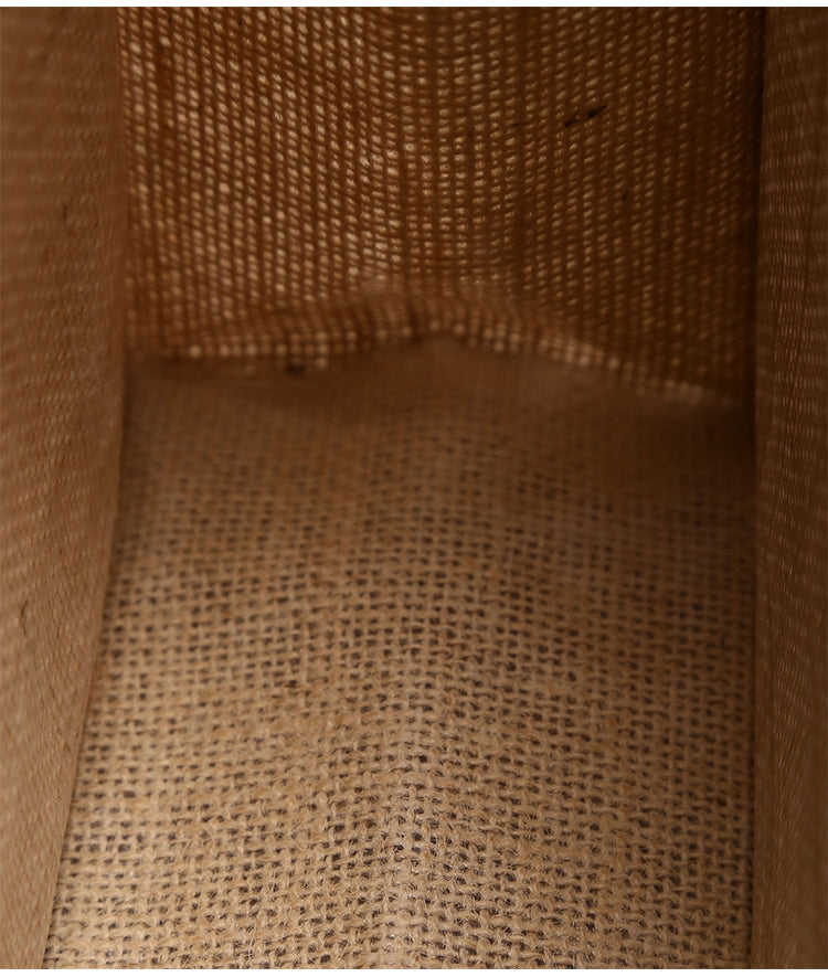 Boho Bag, Linen Jute Basket Bag, Mango