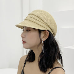 Boho Hat, Wool Sailor Cap, Manon in Black, Beige, and Ivory