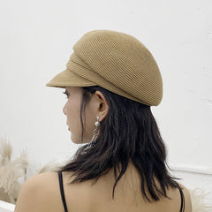 Boho Hat, Wool Sailor Cap, Manon in Black, Beige, and Ivory