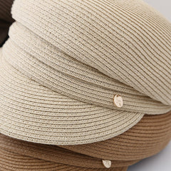 Boho Hat, Wool Sailor Cap, Manon in Black, Beige, and Ivory