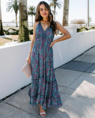 Boho Maxi Dress,  Bryony Blue Gypsy