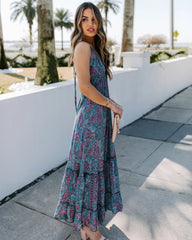 Boho Maxi Dress,  Bryony Blue Gypsy