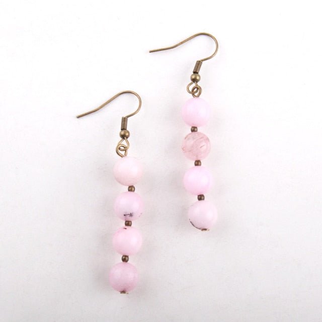 Boho Earrings, RH Dangle Earrings, 3 Balls