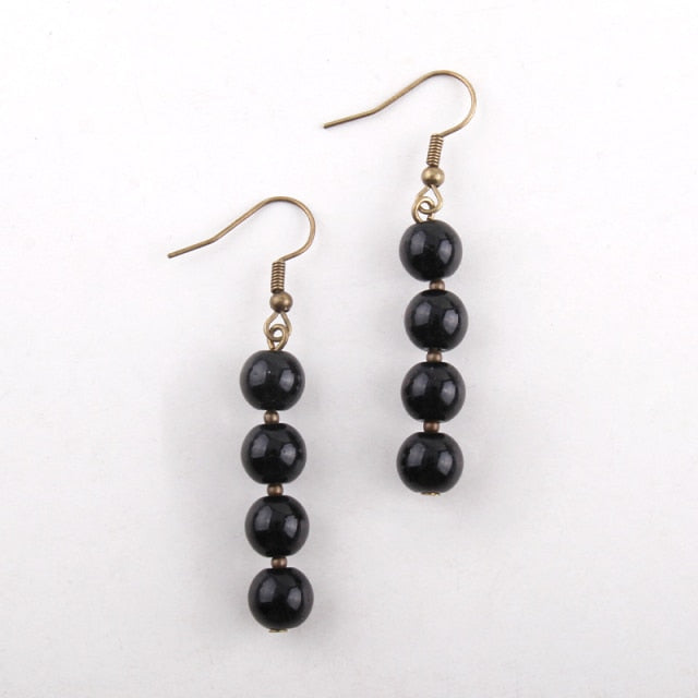 Boho Earrings, RH Dangle Earrings, 3 Balls