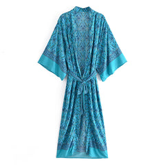 Boho Robe, Kimono Robe,  Beach Cover up, Oceane Gem