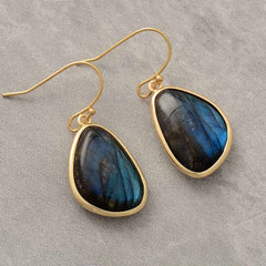 Boho Earrings, Dangle Earrings, Labradorite Dangle Earrings