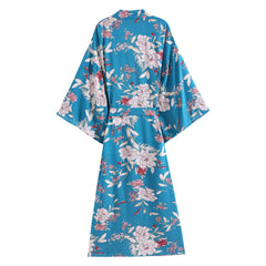Boho Robe, Kimono Robe,  Beach Cover up, Blue Sea Holly