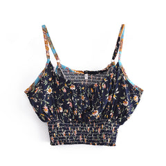 Boho Two Piece Set, Crop Top and  Palazzo Pant, Her Flaming in Black