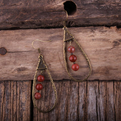 Boho Earrings, RH Dangle Earrings, Droper Loop