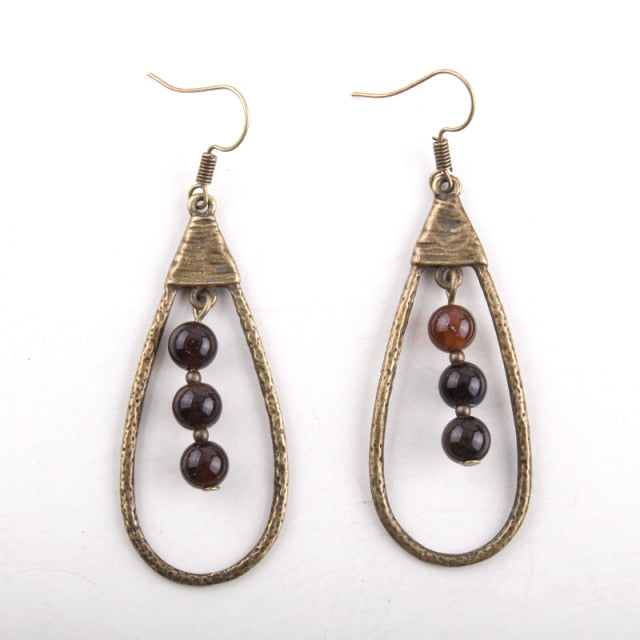 Boho Earrings, RH Dangle Earrings, Droper Loop