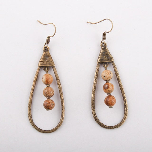 Boho Earrings, RH Dangle Earrings, Droper Loop