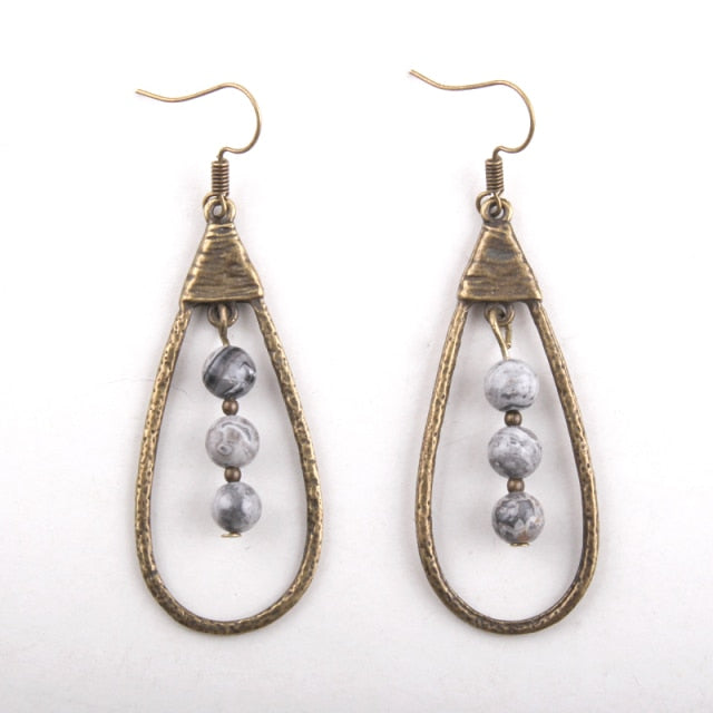 Boho Earrings, RH Dangle Earrings, Droper Loop
