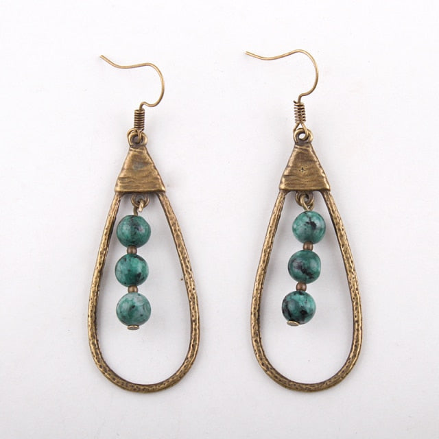 Boho Earrings, RH Dangle Earrings, Droper Loop